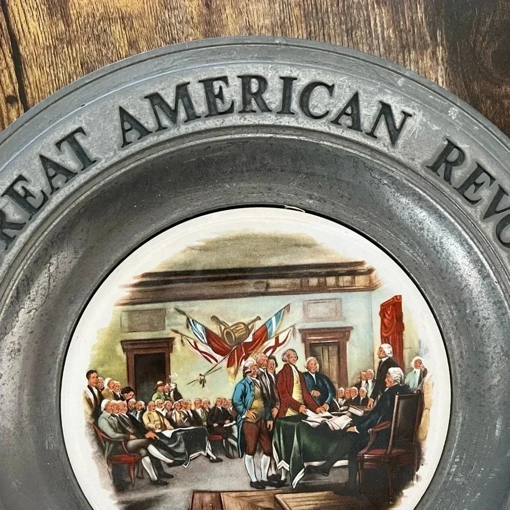 1975 Canton Ohio -Wilton Columbia PA The Great American Revolution pewter plate